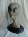 A real WOW!!! quality piece, solid resin, hand painted Realistic Alien head